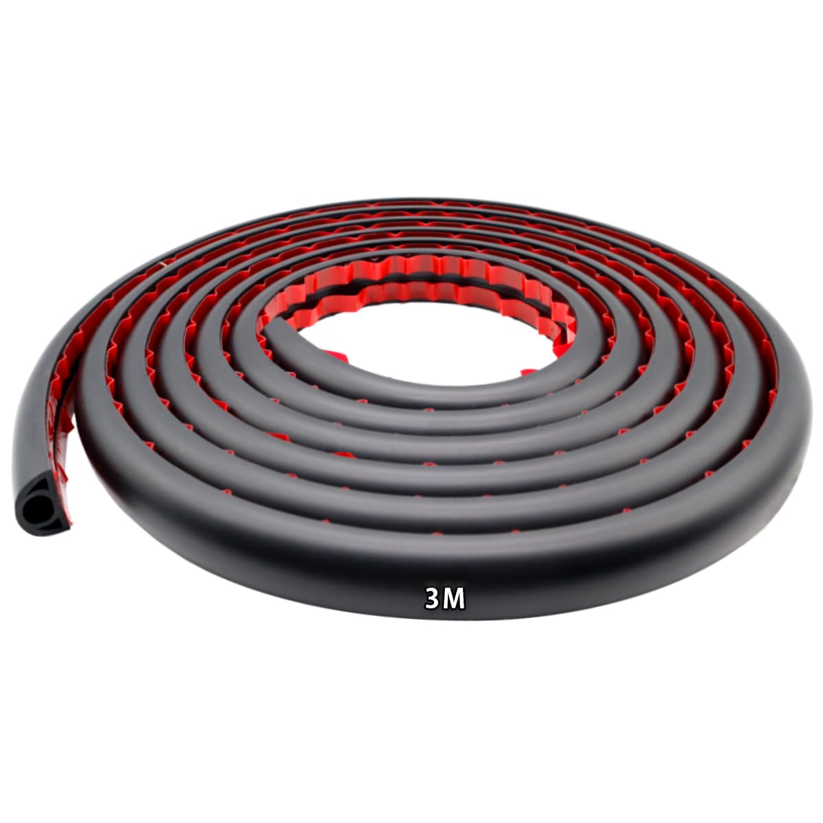 3M Wood Grain Cable Bridge Base - Flexible PVC Cable Cover, 7.7 x 7.7 mm, Self-Adhesive, Prevents Tripping Hazards