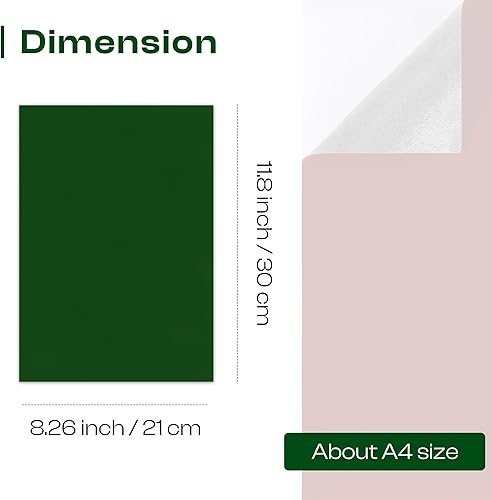 Vista 22 de Caydo 12 hojas de fieltro autoadhesivas negras, fieltro de terciopelo suave para caja de joyería y forro de cajón, arte y manualidades (tamaño A4)