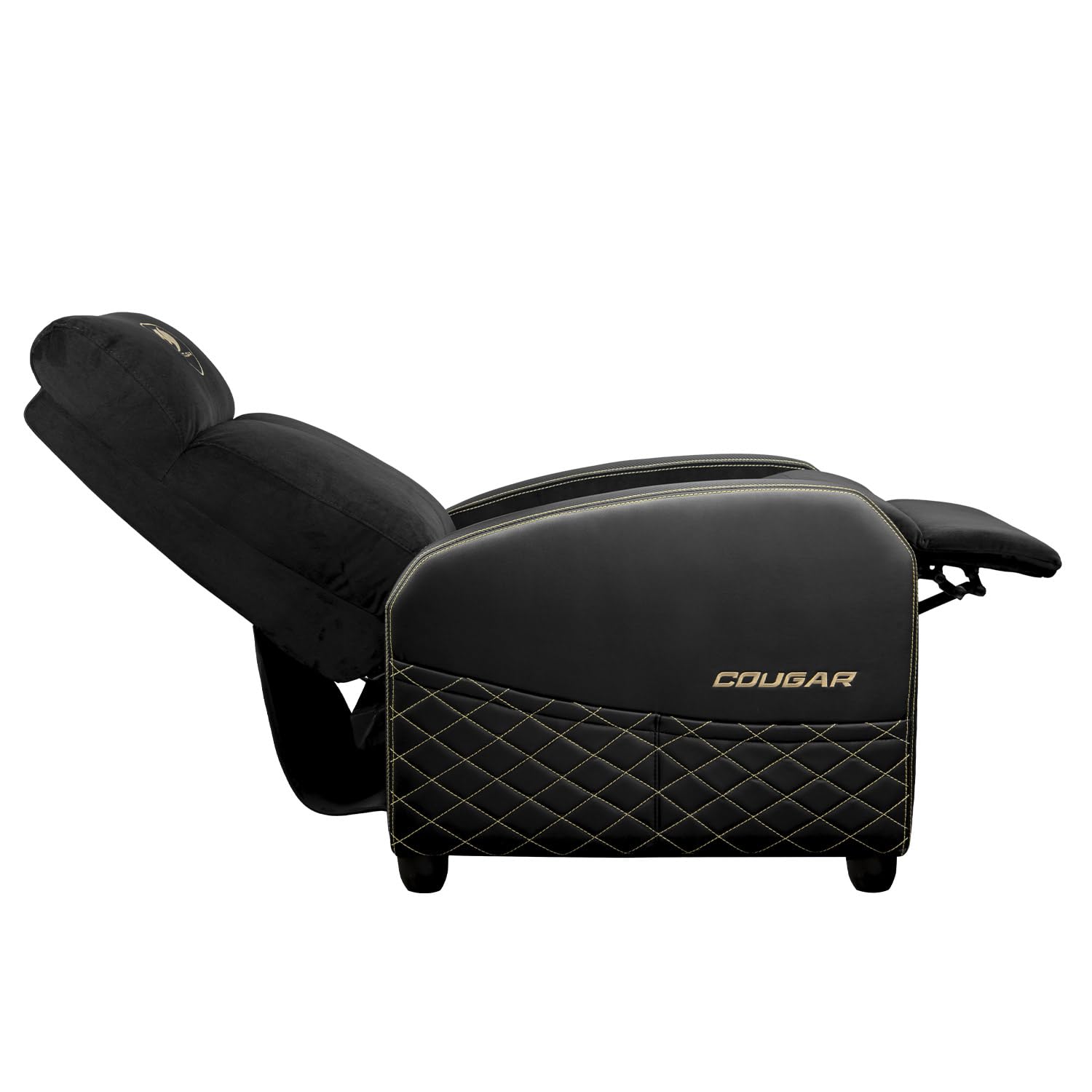 COUGAR Gaming | Fauteuil Gaming | Ranger Elite Royal - Hauteur de 100 cm - Largeur de 67 cm - Profondeur d'assise de 49 cm - Supporte jusqu'à 135 kg - Tissu Velours Respirant