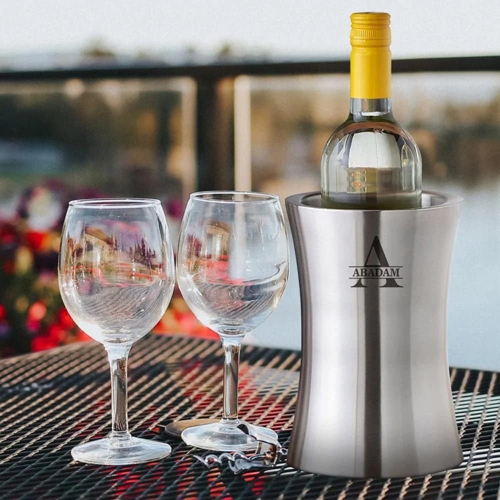 Personalized Wine Chiller Bucket Stainless Steel Custom