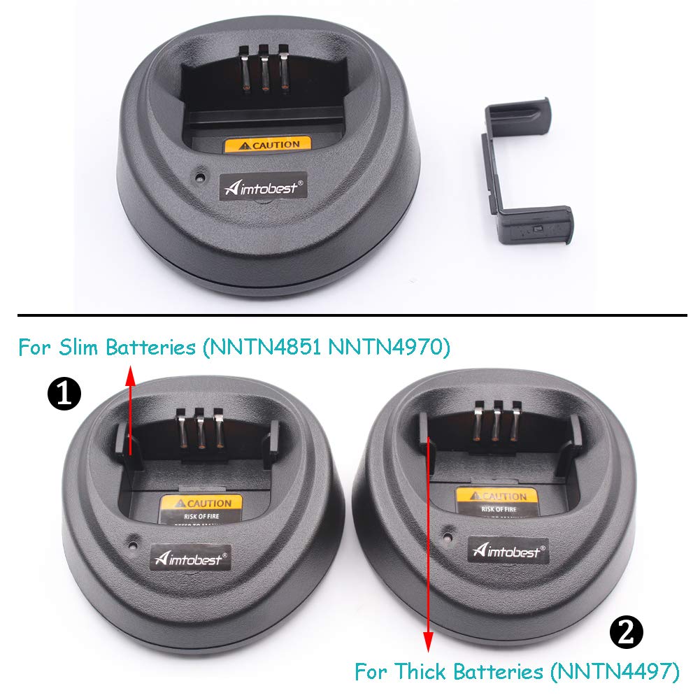 Ricambio Caricatore PR400 GP3688 Caricabatteria Per Walkie Talkie Motorola - Compatibile CP150, CP200, CP040, PR400, GP3688 Charizard Cp6