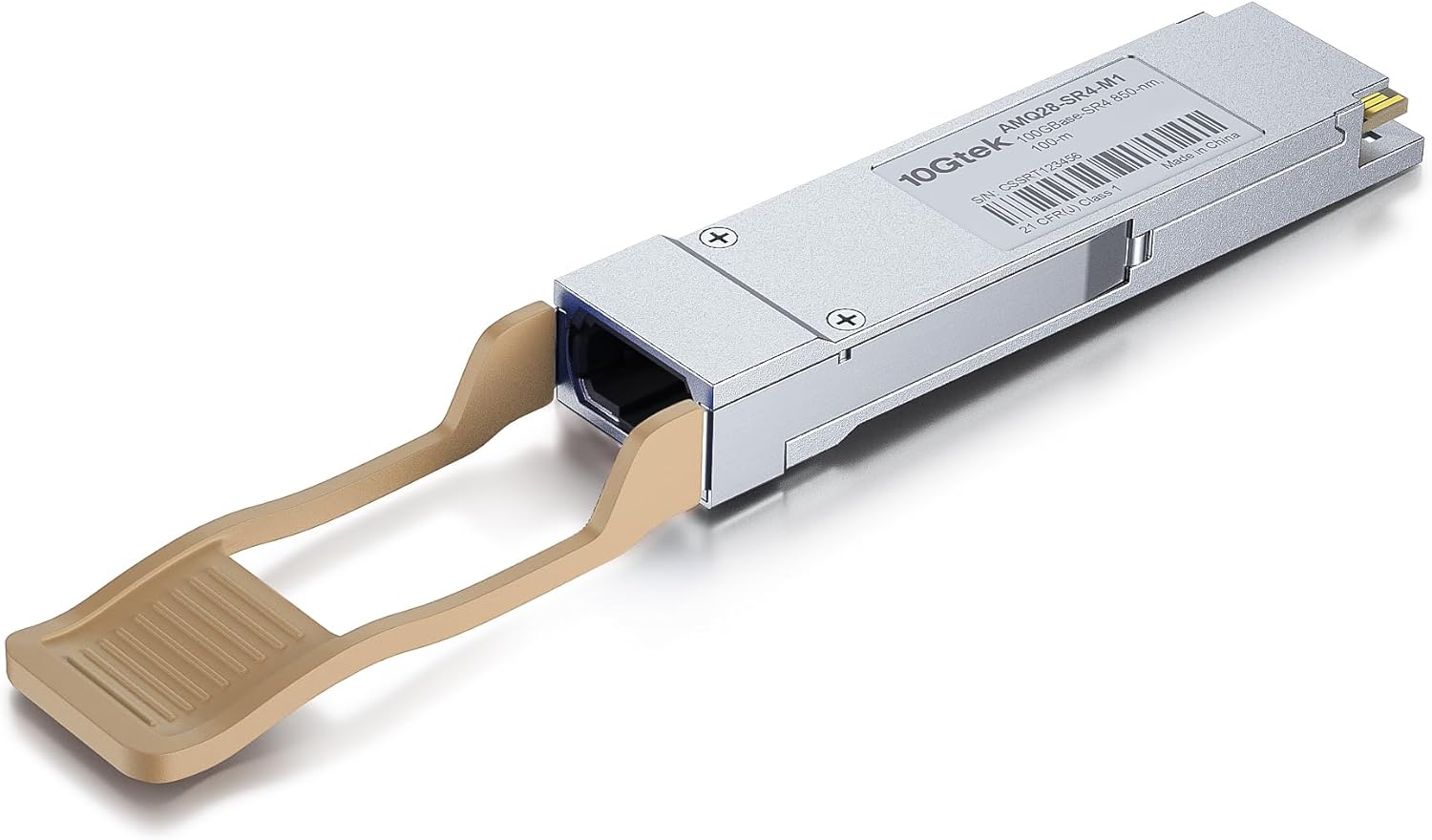 10Gtek QSFP28 100GBASE-SR4 Transceiver, 100G MPO MultiMode Optical Fiber Module for Mellanox QSFP-100G-SR4, 850nm, DDM, 100m