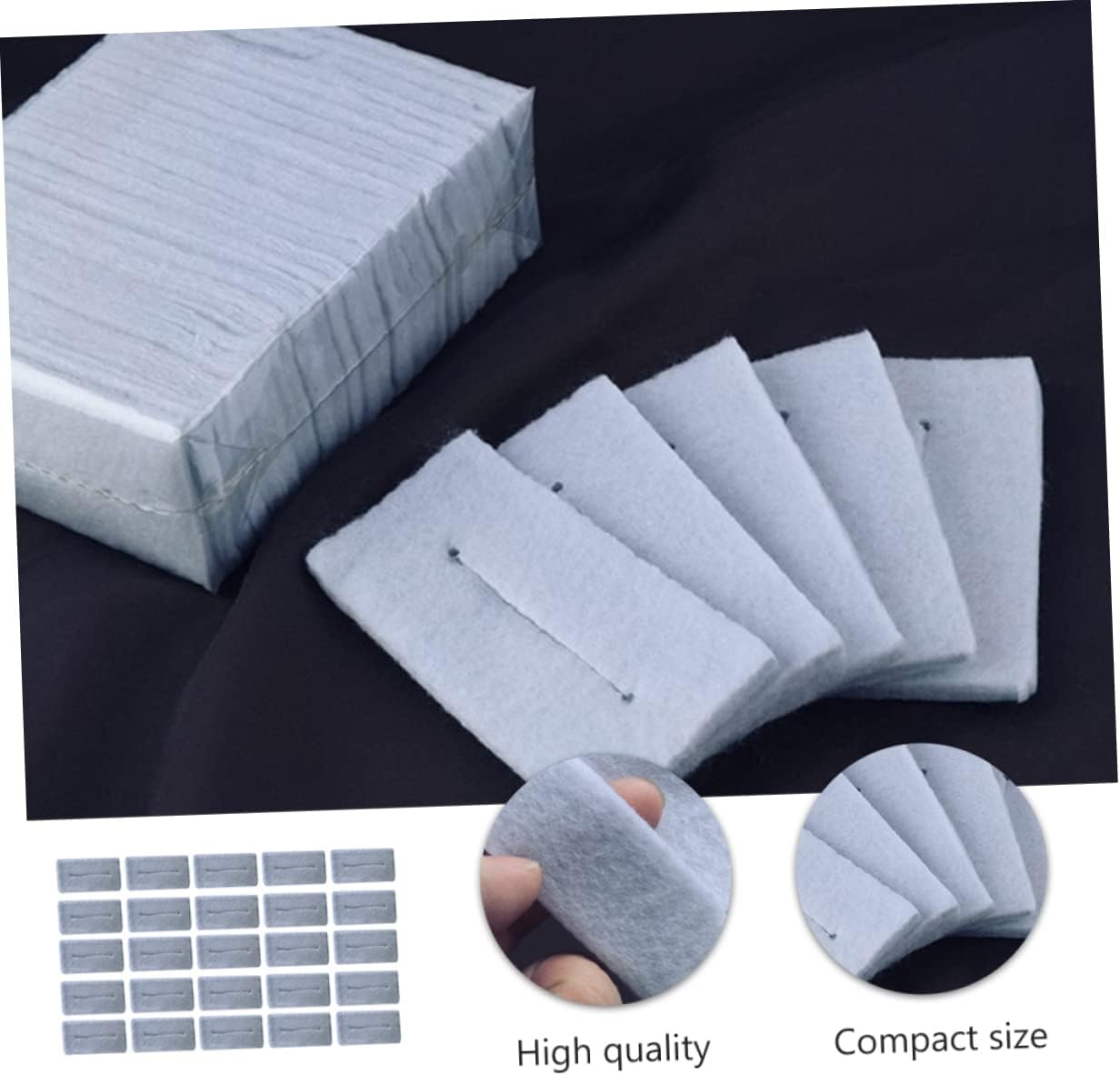75pcs Hair Perm Insulation Cotton Mat Thermal for Salon Use Space-Saving Design for Hairdressing Accessories for Safe Perming and Coloring
