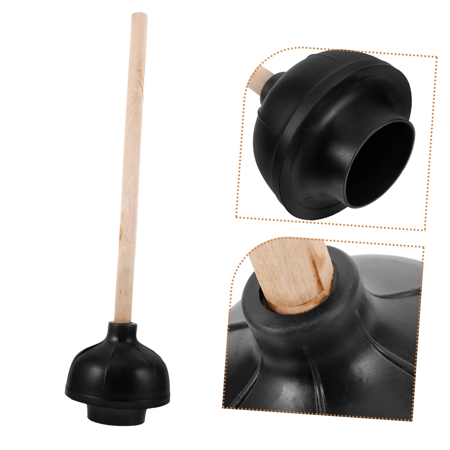 MUCKLILY Toiletontstopper Met Ergonomische Handgreep Sterke Zuigkracht Voor Effectieve Ontstopking Van Toiletten Geschikt Toilettypes Duurzaam Materiaal Eenvoudig Te Reinigen