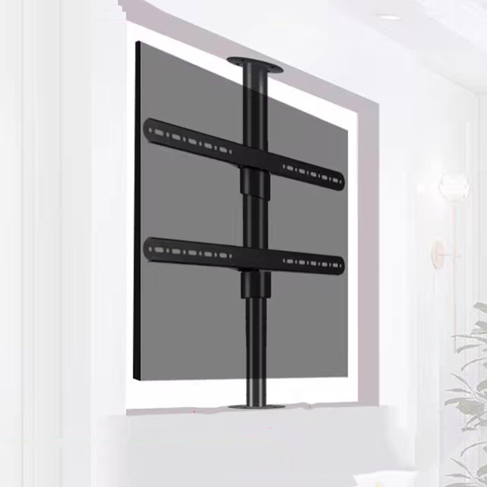 Support TV orientable pour cloison et armoire de salon modulable