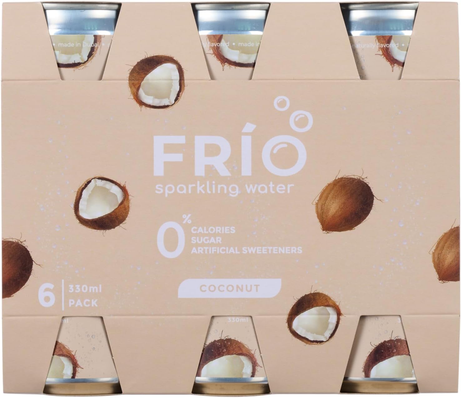 Frio Sparkling Water x 6 PACK - 330ml (Coconut)
