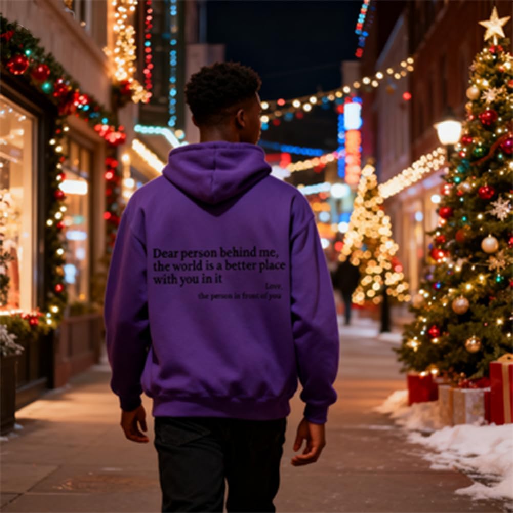 You Are Enough Hoodie, Dear Person Behind Me Shirt Hoodie, Motivational Unisex Sweatshirt, The Hope Clothes Fall Winter - Image 6