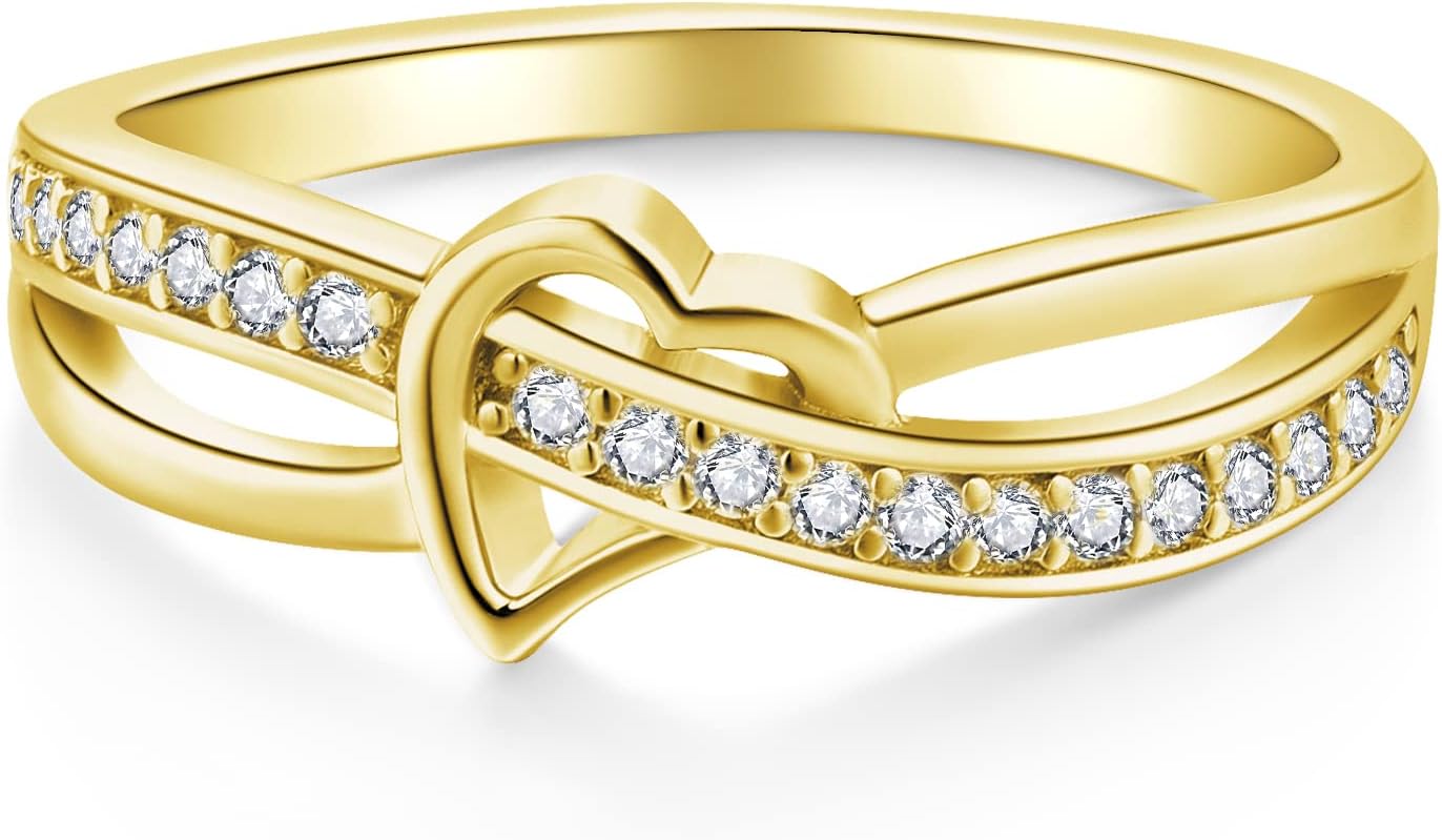 STARCHENIE Infinity Heart Ring for Women 925 Sterling Silver Size 5-10 - Image 2