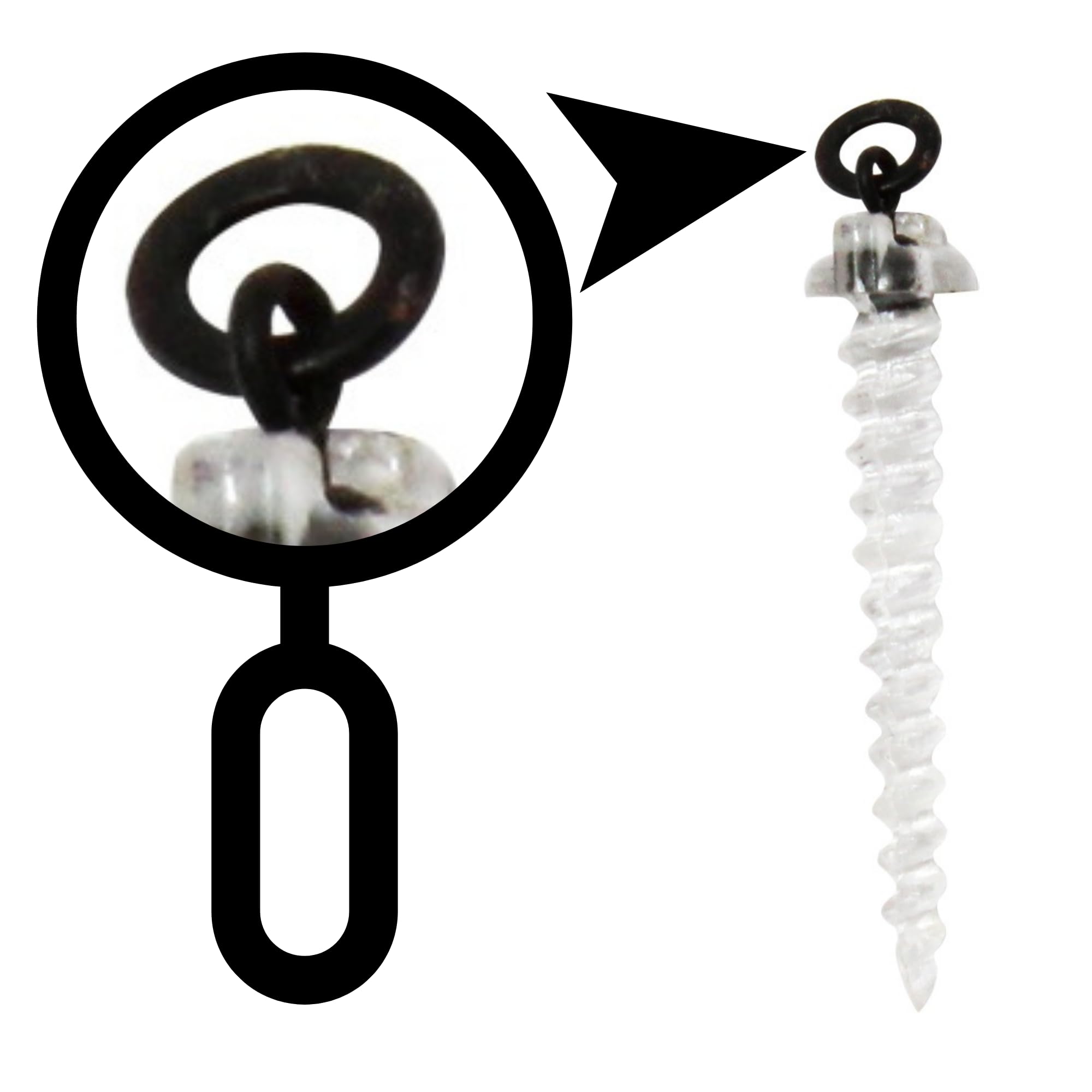 PRO Filstar Bait Screw with Ring 10 x 26 mm, Boilies & Pellets Bait Screws, Pop Up Boilie, Fishing Bait Screws - Image 3