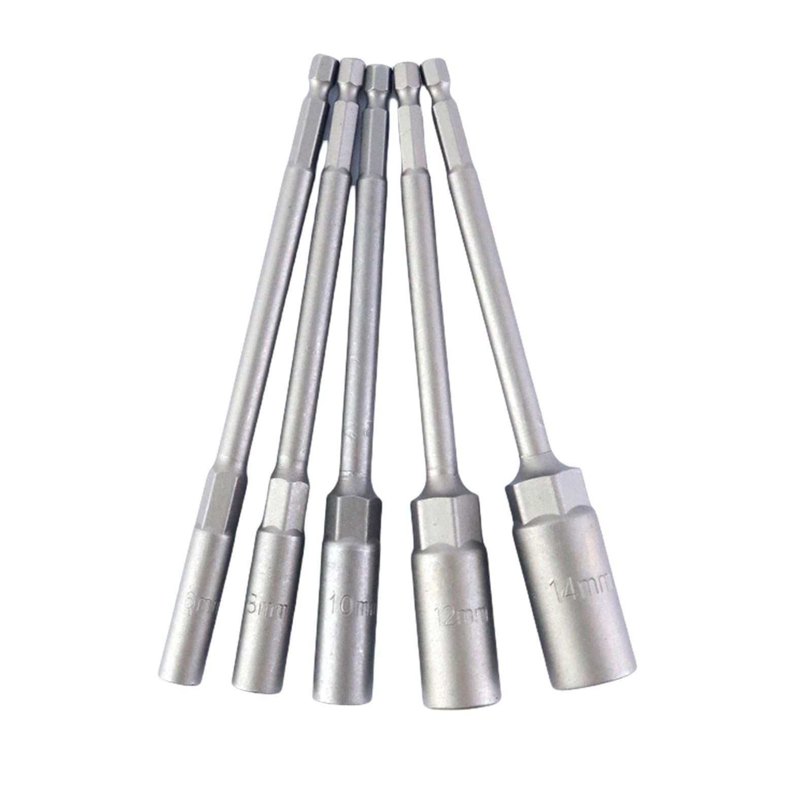 Msioytog 6 8 10 12 14Mm Duty 150Mm Extra Long Socket For Enhances Durability & Automotive Repair Hard To Reach Bolts And Nut Narrow Space Socket