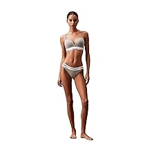 Calvin Klein Reggiseno Push-up Donna Plunge con Ferretto, Grigio (Grey Heather), 3B