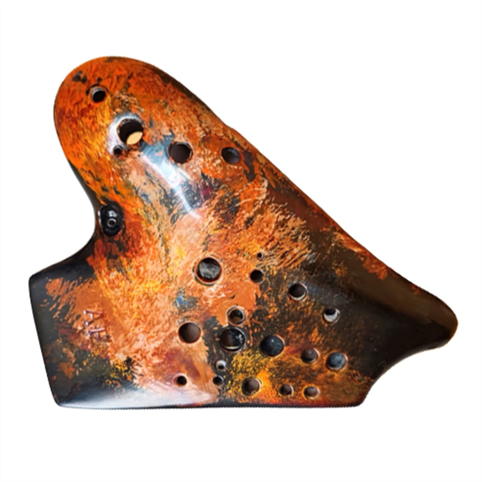 Dreipfeifen-Okarina-Alt-F-Taste (AF) Professionelles Anfänger-Keramik-Okarina-Musikinstrument Mit Breitem Spektrum Kinder Ocarina