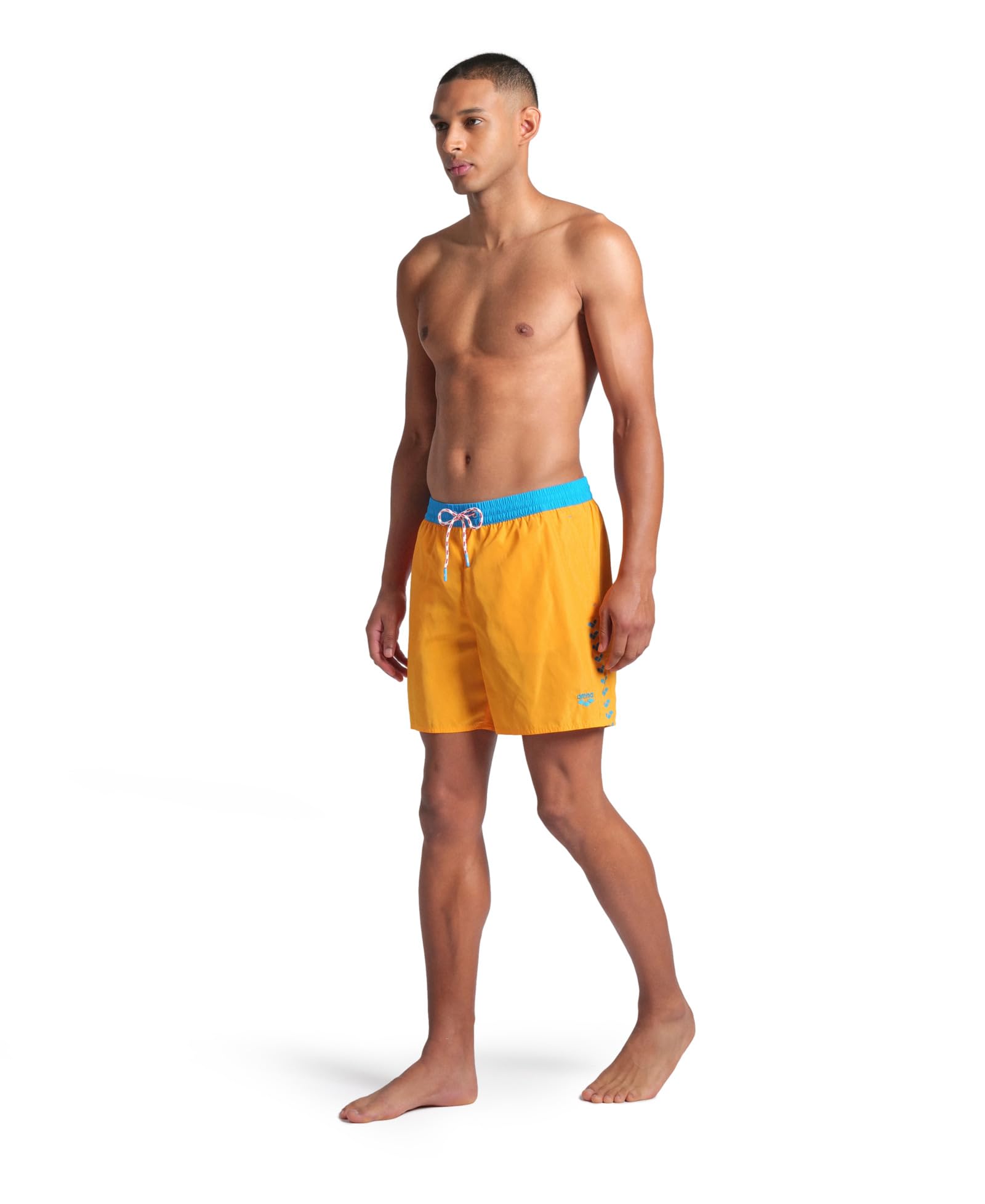 ARENA Men's Team Stripe Beach Boxer Short de Playa Hombre