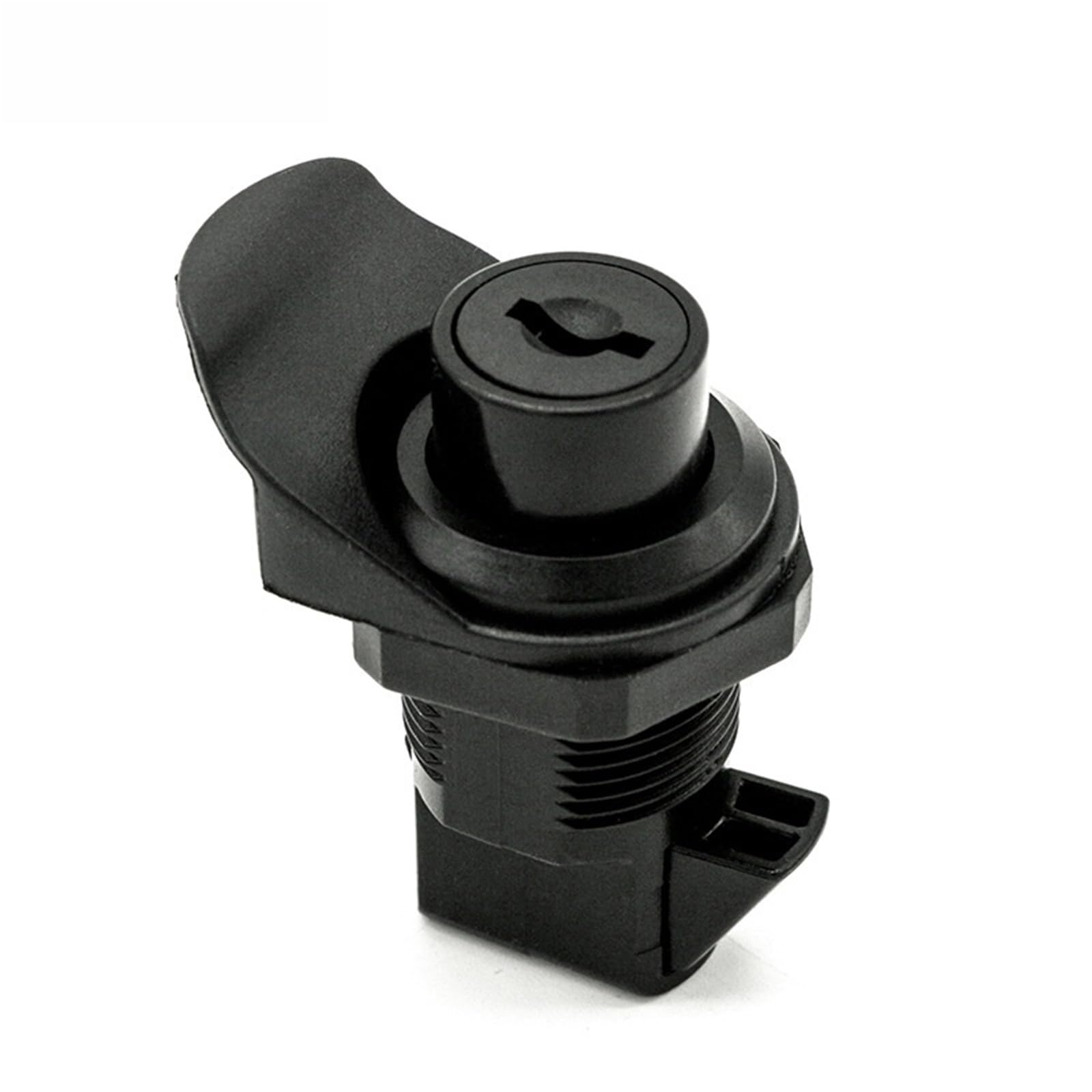 A6214 Push-Type Tongue Lock Ms750 Switch Electric Cabinet Door Distribution Box Black Plastic Button 1Pcs
