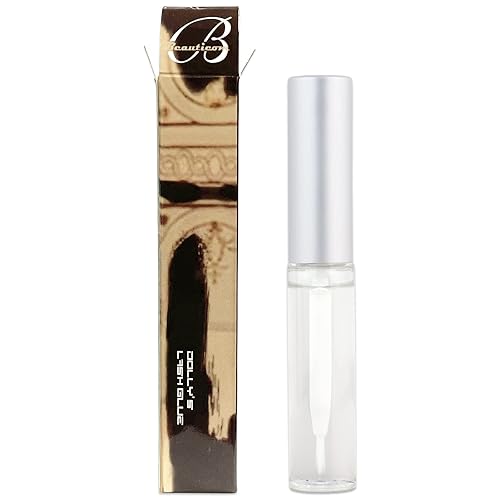 Dolly's Lash Premium - Botella de pegamento para extensiones de pestañas (0.2 onzas líquidas), natural, de larga duración, fijación fuerte