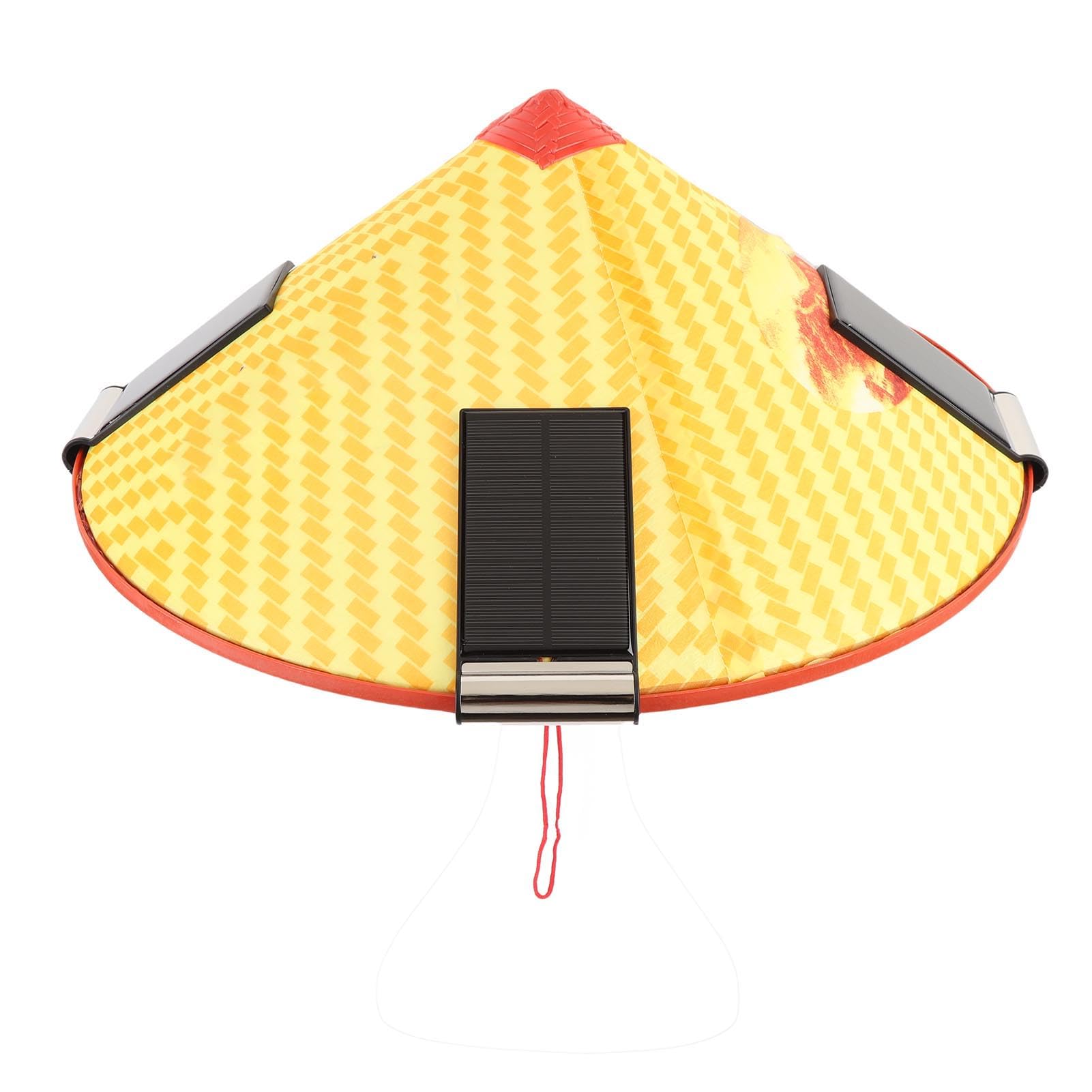 Ventilatore solare Cappello conico USB ricaricabile Parasole Raffreddamento per servizi igienico-sanitari estivi Agricoltura Raccolta del tè Pesca Lavoro all'aperto