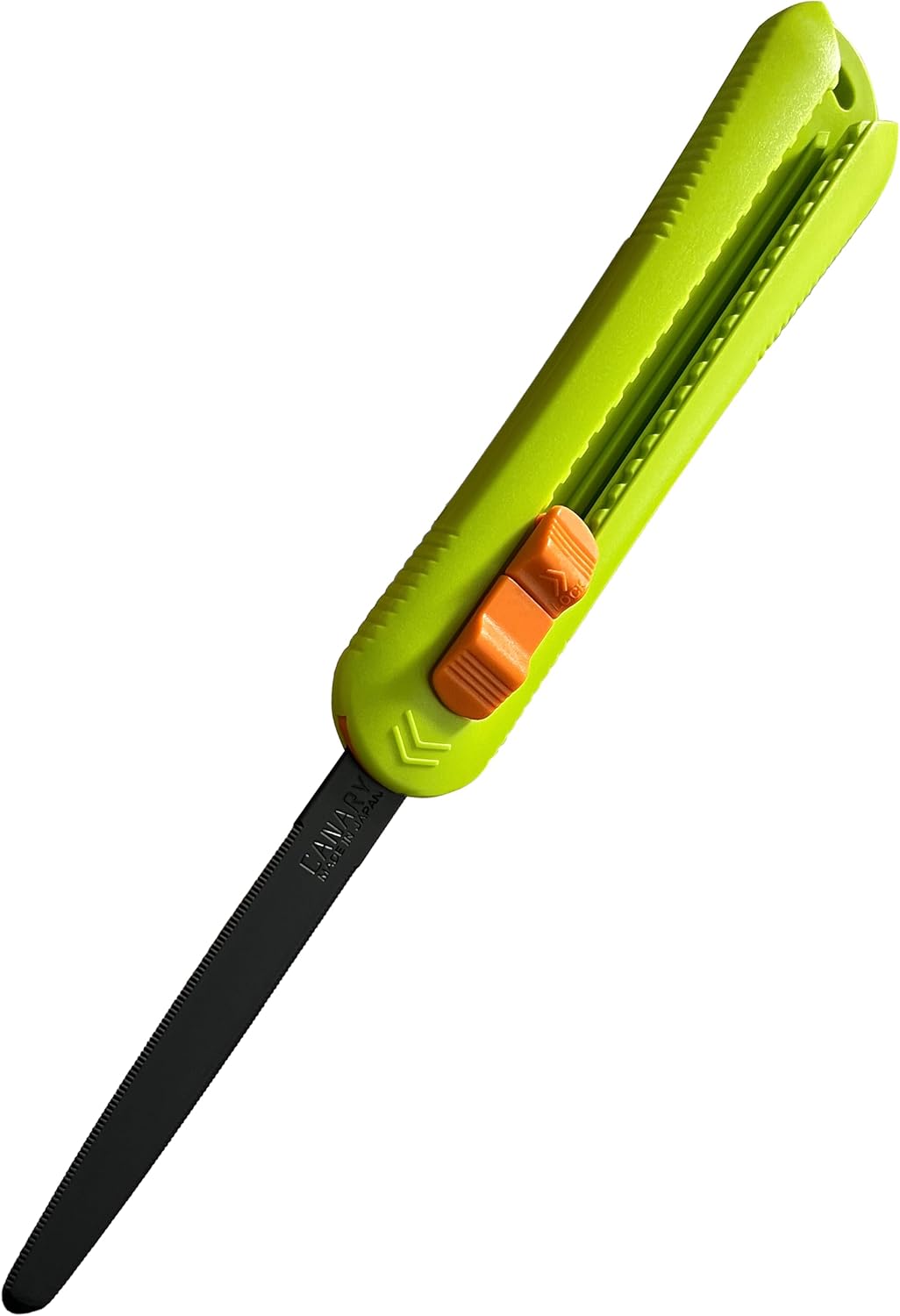 CANARY Box Cutter Retractable Blade, Mini Box Opener Tool [Non-Stick Fluorine Coating Blade], Made in JAPAN, Green (DC-15F-1)