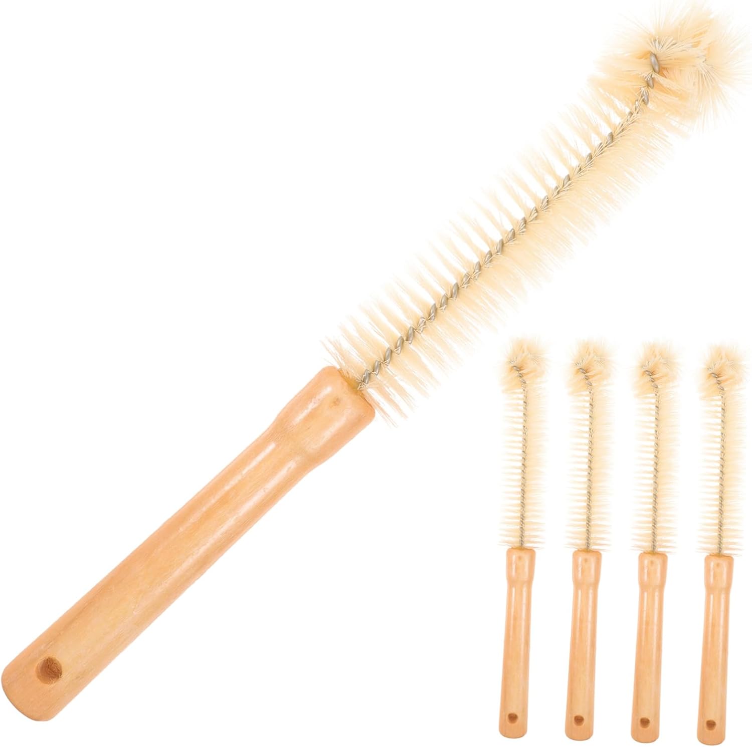 5pcs Bottle Glass Cup Brush Long Handle Bottle Brush Cleaner Multi-Function for Water