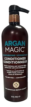 Argan Magic Moisturizing Conditioner - Detangle, Hydrate, and Repair Dry and Chemically-Damaged Hair Types | Nutrient-Rich, Paraben Free (32 oz)