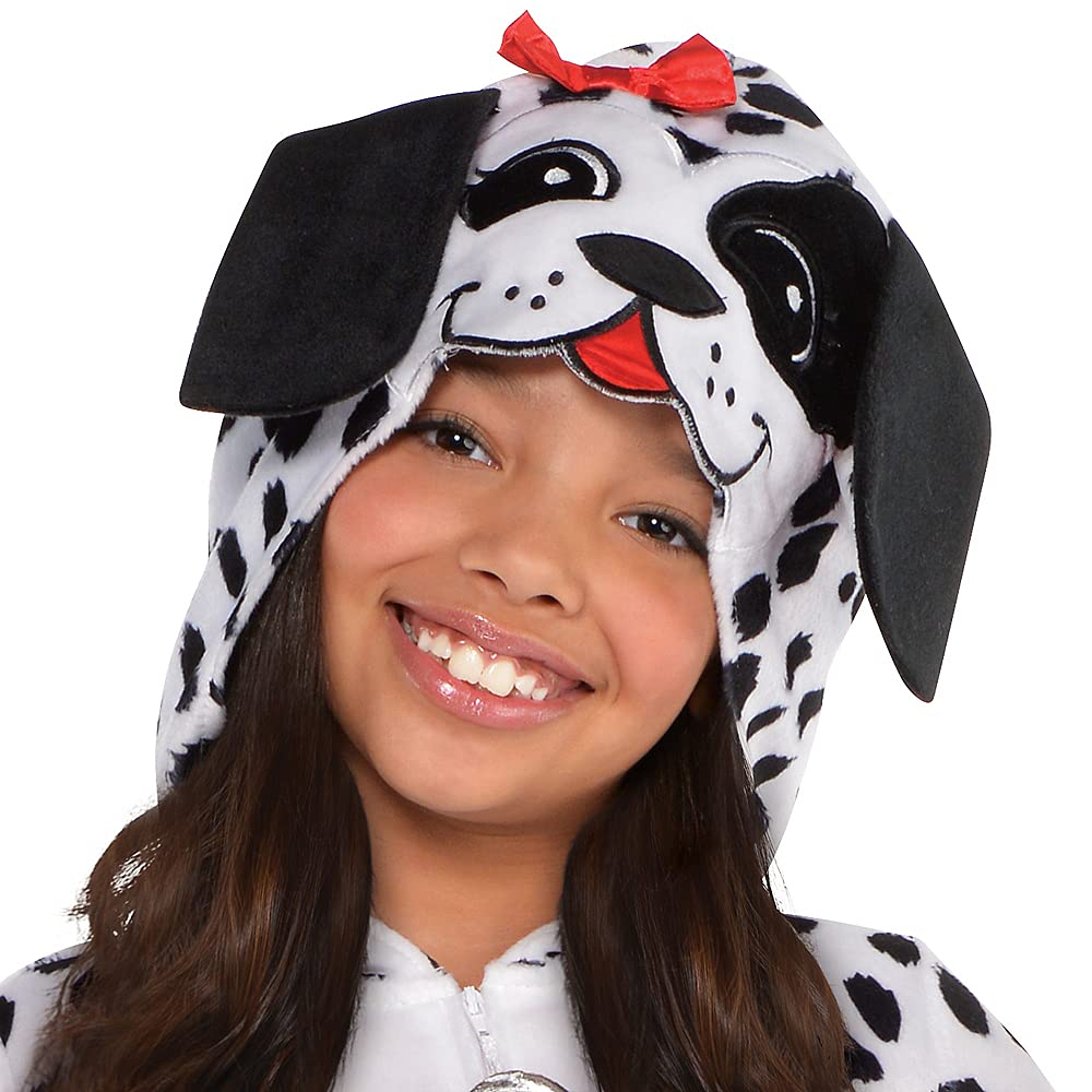 amscan Girls Dotted Doggy Costume, Medium - 8-10, 1 Pc Multicolor