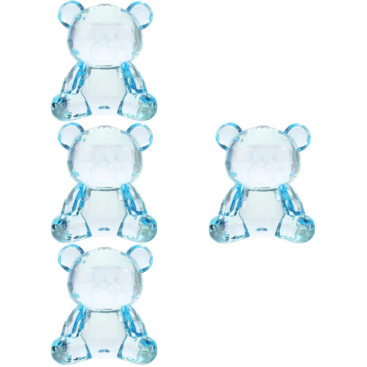 Figurines d'ours de jardin acrylique Yardwe pour table de fête extérieure