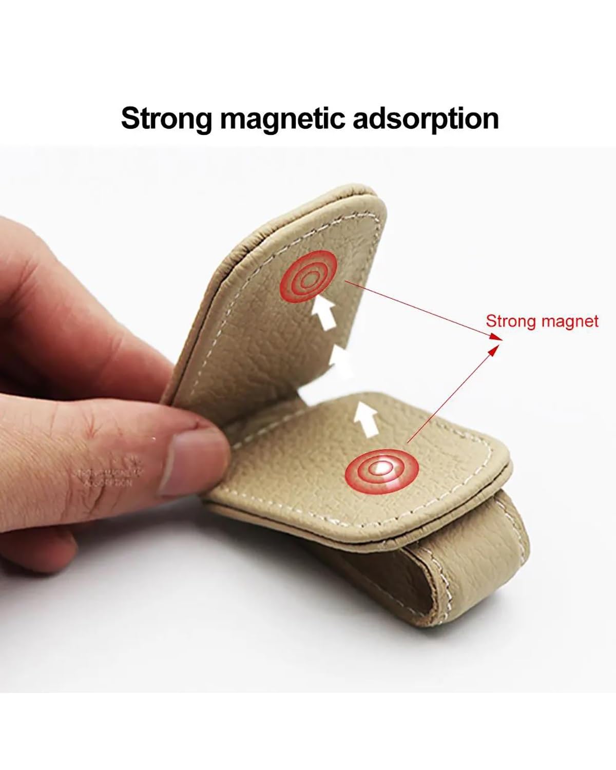 Supporto per Occhiali da Sole Universale per Auto, Clip per Occhiali da Sole, Gancio per riporre Gli Accessori per Interni Auto, (Grigio)