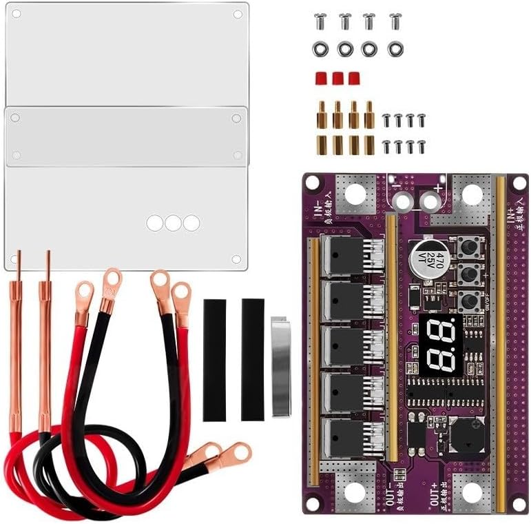 Automatic Spot Welder Control Board with Adjustable Power and High Current MOS Transistors for DIY Spot Welding of Nickel, Iron, and Stainless Steel(full set + enclosure)