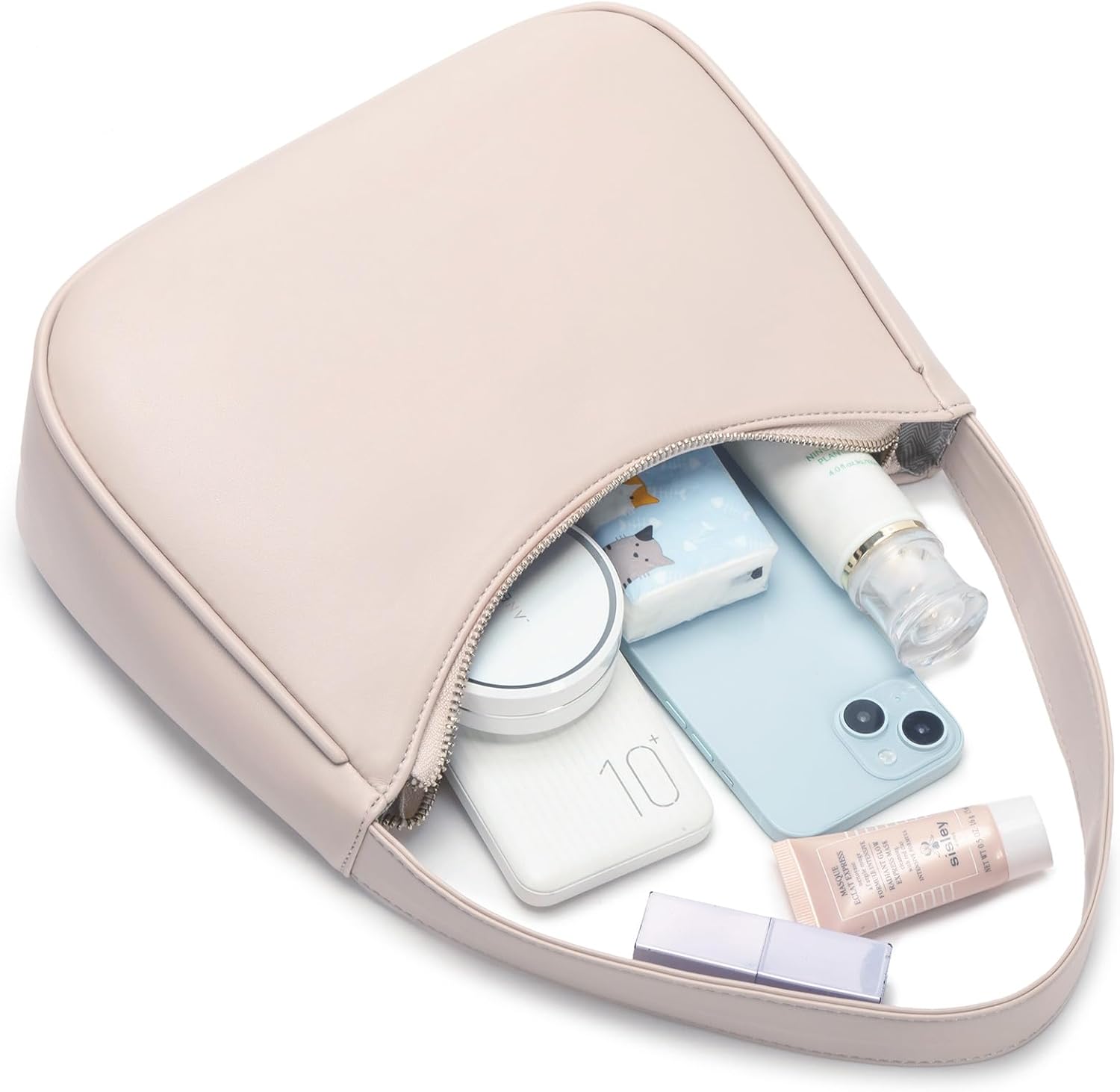 Shoulder Bags for Women, Cute Hobo Tote Handbag Mini Clutch Purse with Zipper Closure - Image 6