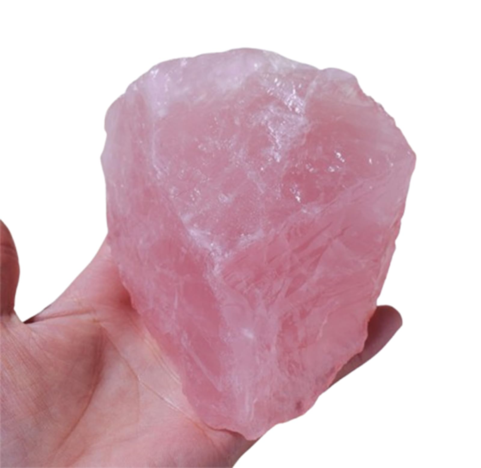HUJWLBWF Rose Quartz Raw Stone Crystals Gemstones Rough Crystal Stone for Tumbling Cabbing Polishing Fountain Decoration,600~800g