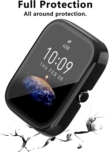 Miniatura 4 de Rc-Z Protector de pantalla para Amazfit Bip 3Pro, paquete de 2 protectores de policarbonato duro, accesorios de funda protectora completa