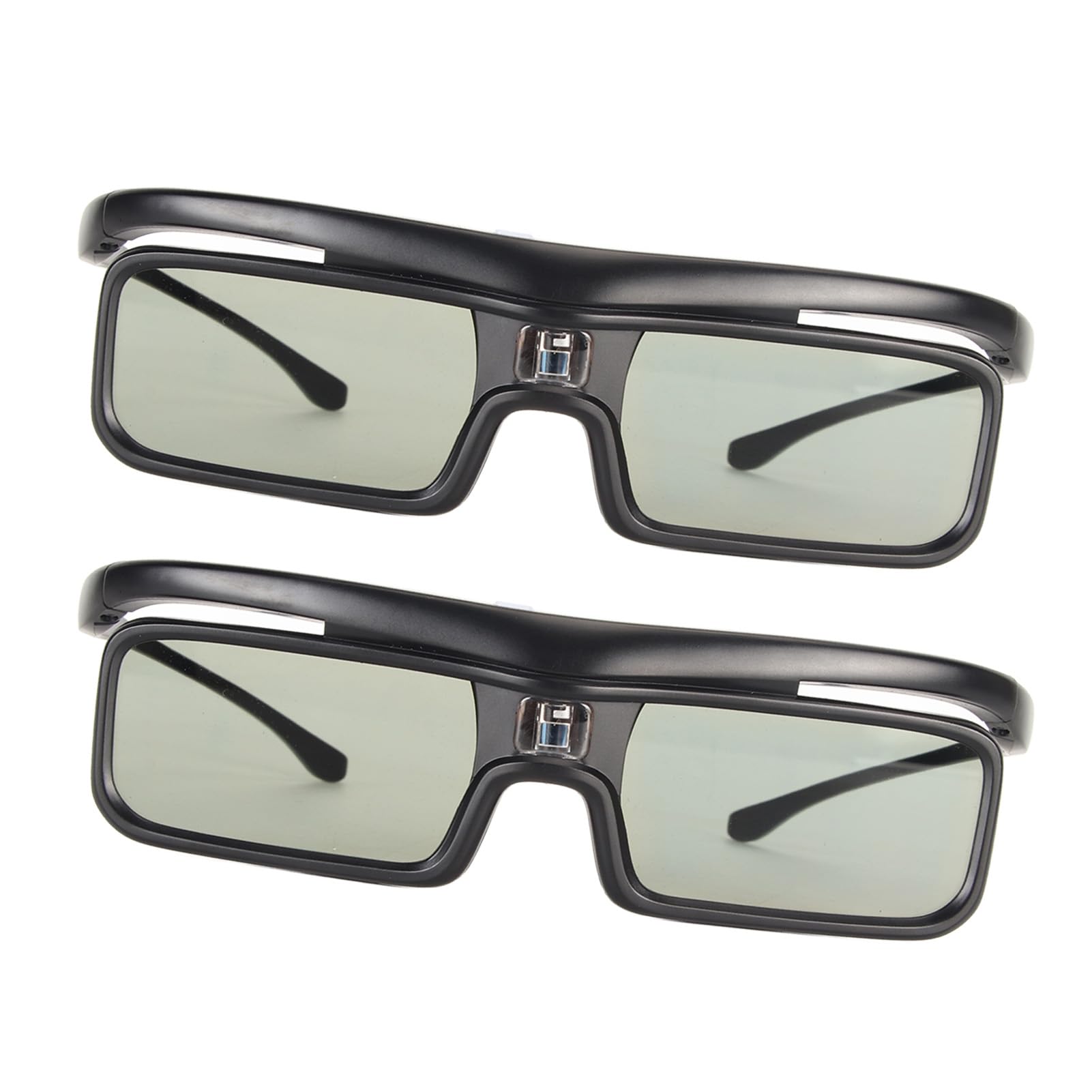 2Pcs DLP Link 3D Glasses, Rechargeable Active Shutter Eyewear for 3D DLPLink Projectors, Compatible with AWOL, for LTV-3000 Pro/3500 Pro & Other DLPLink