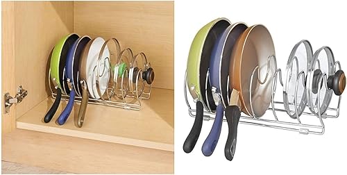 Miniatura 4 de iDesign InterDesign - Sartenes de almacenamiento para gabinete de cocina, sartenes-13, cromo Classico utensilios de cocina de 13 pulgadas, 13.2 x