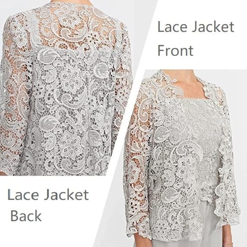 Dequarex Jumpsuit Plus Size Mother of The Bride Dresses with Lace