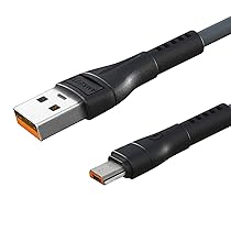 AMKETTE PowerPro Micro USB Fast charging cable with up to 480 Mbps transfer speeds and 1 Year warranty – 1M (Grey)