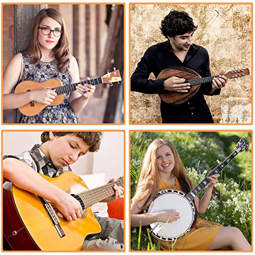 Pagow 2 Sets Acoustic Guitar Pickup, 3 In 1 Pickups Piezo Transducer, Microphone Contact Self-Adhesive Mono Piezo Pickup With Buzzer For Electronic Acoustic Guitar Violin Ukulele #TOP4