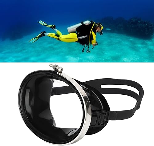 Miniatura 6 de Máscara de buceo, gafas de buceo, gafas de esnórquel antivaho HD para natación y esnórquel, cubierta facial de PVC, máscara de natación de forma