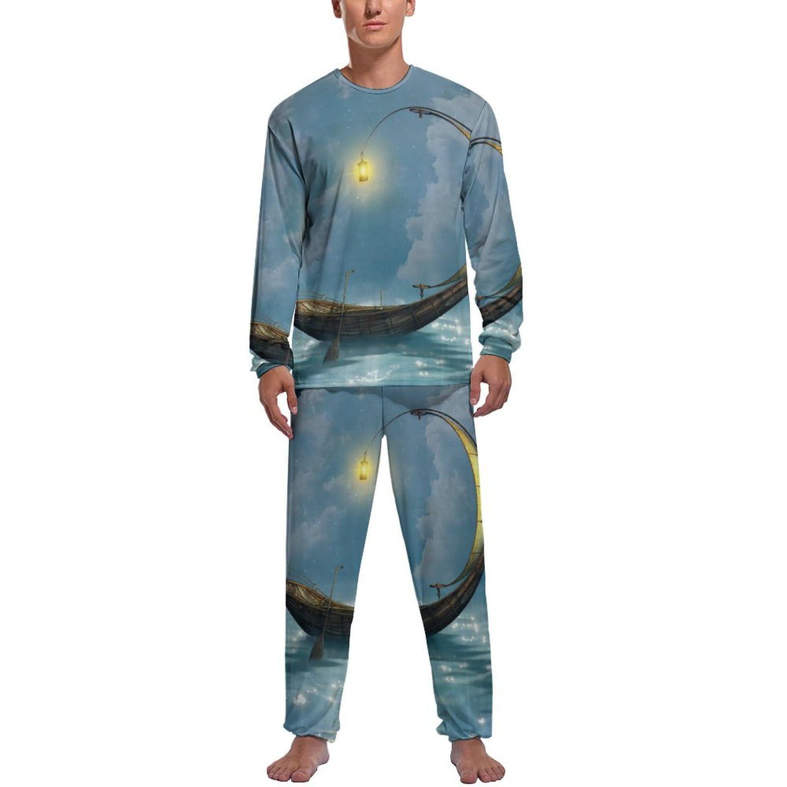 Ensemble de pyjama homme haut et bas à manches longues pour des nuits confortables - 6