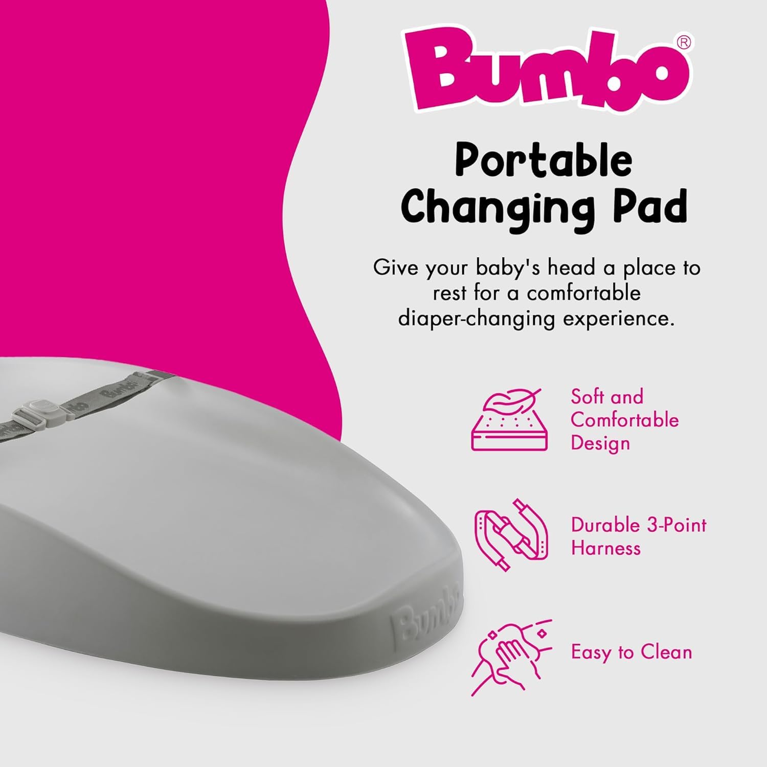 Bumbo Wickelunterlage Cool Grey