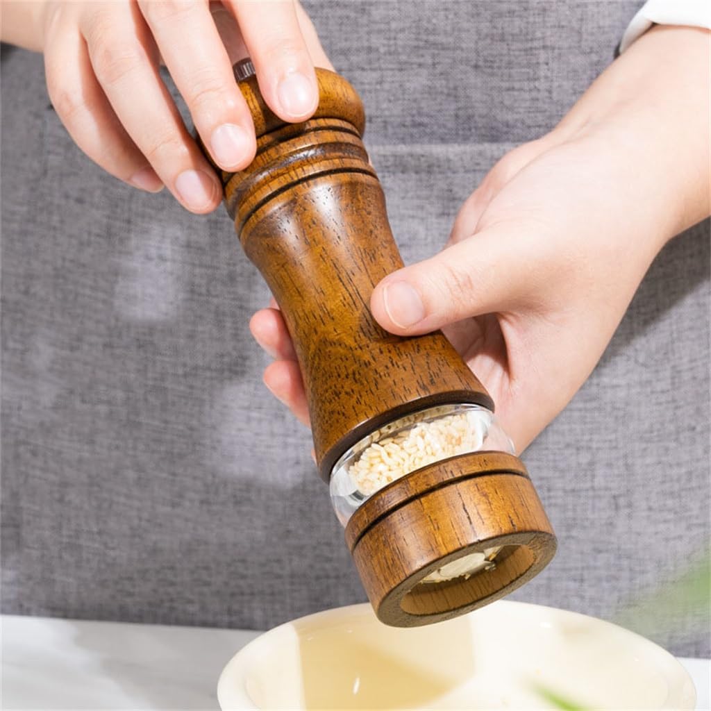 6-inch Manual Pepper Grinder Acrylic Ceramic Core Freshly Ground Powder Seasoning Grinding Bottle