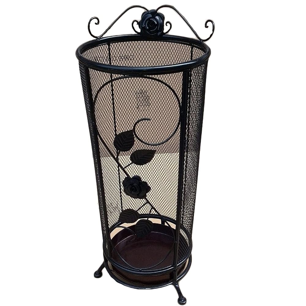 GONMDOPY Umbrella Stand, Household Umbrella Stand, Metal Mesh Umbrella Stand, Standing Umbrella Rack/Black