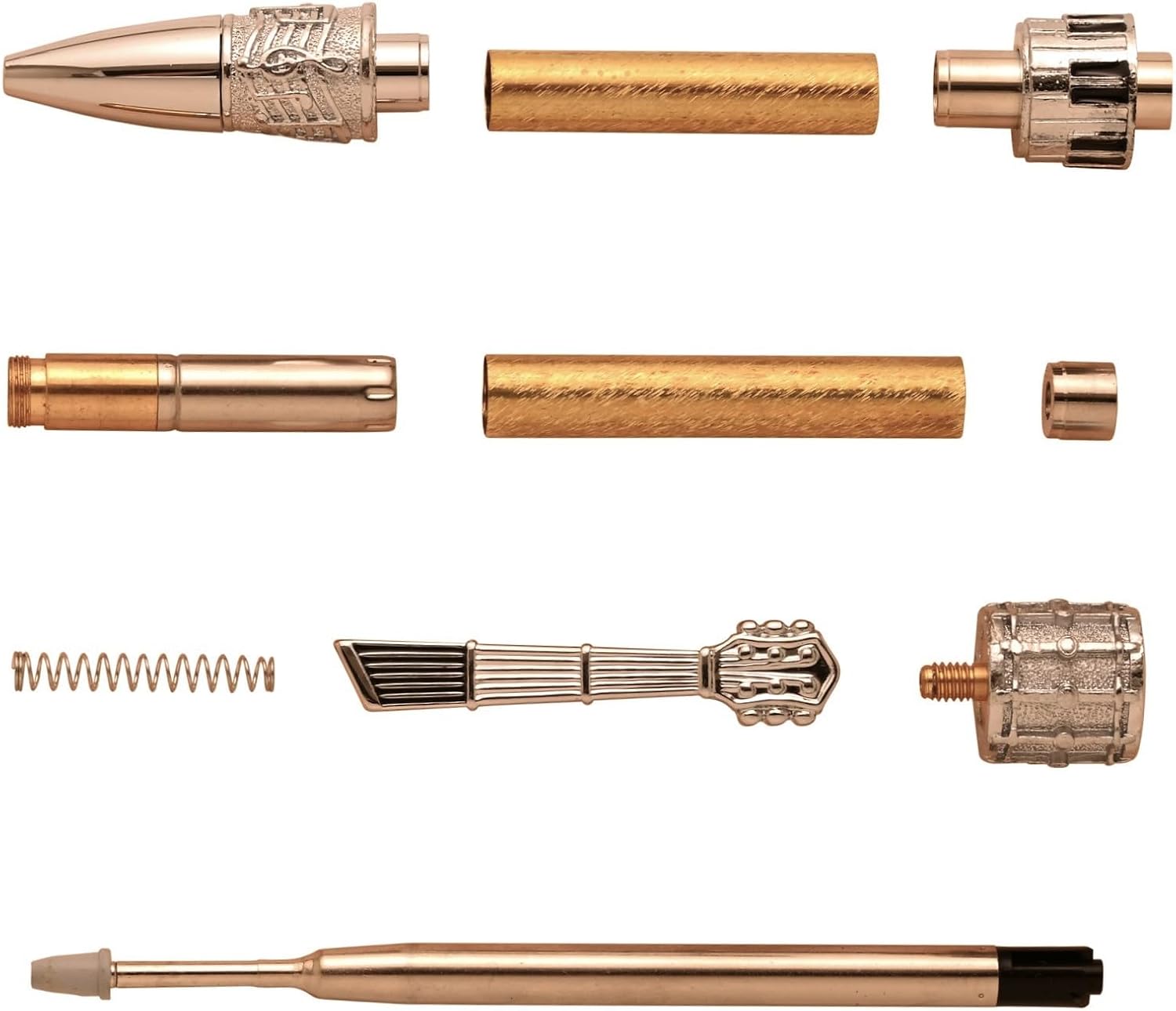 Penn State Industries PKMUSCH Music Twist Ballpoint Pen Kit Woodturning Project (5, Chrome)