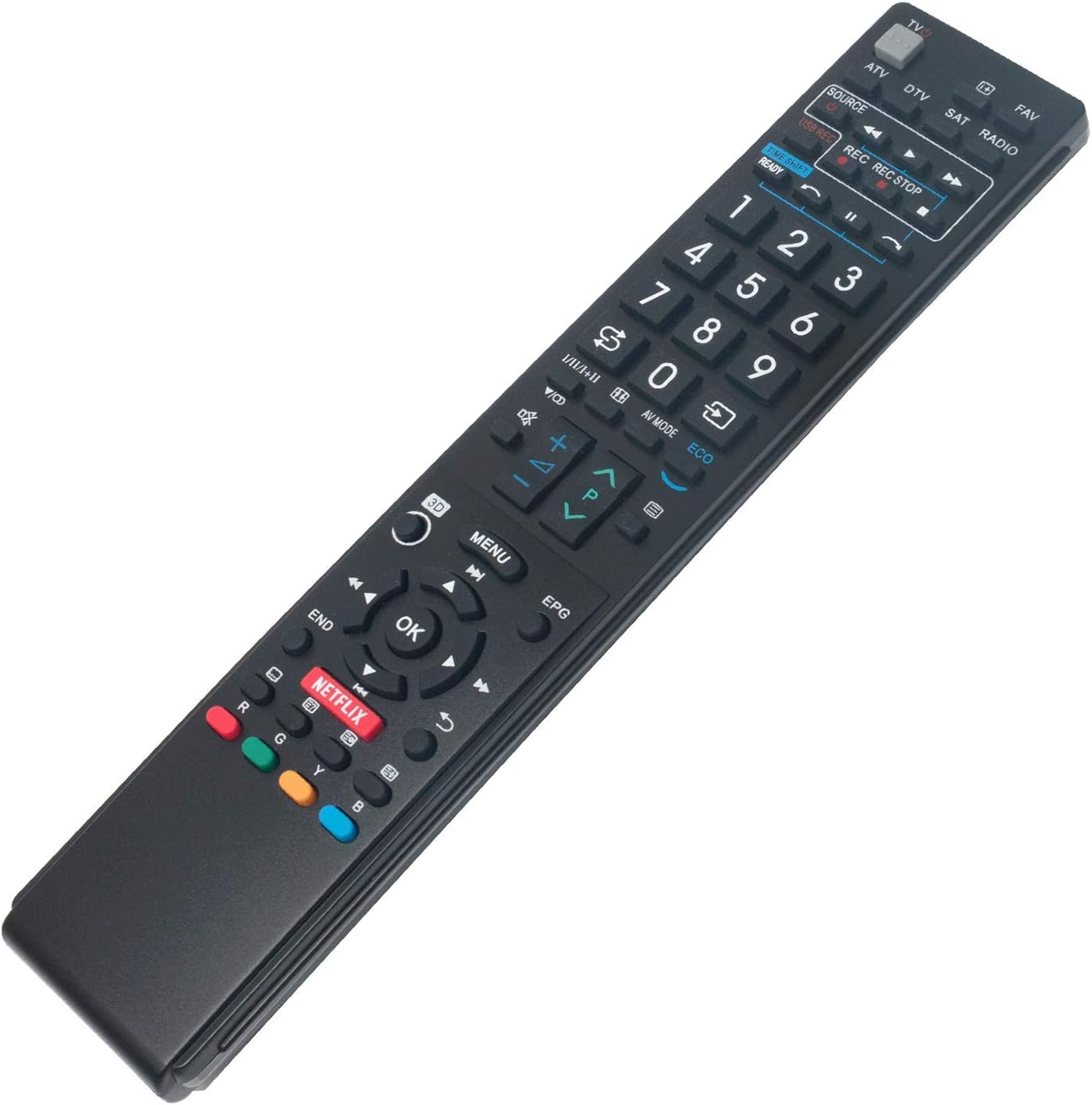 VINABTY GB058WJSA GA983WJSA GA902WJSA GB005WJSA Remote Control Replacement for Sharp 3D Smart Netflix TV LC-39LE750E LC-60LE657U LC-60LE755U LC-70LE745 LC-70LE847 LC-80LE844 LC-80LE857U - Image 3