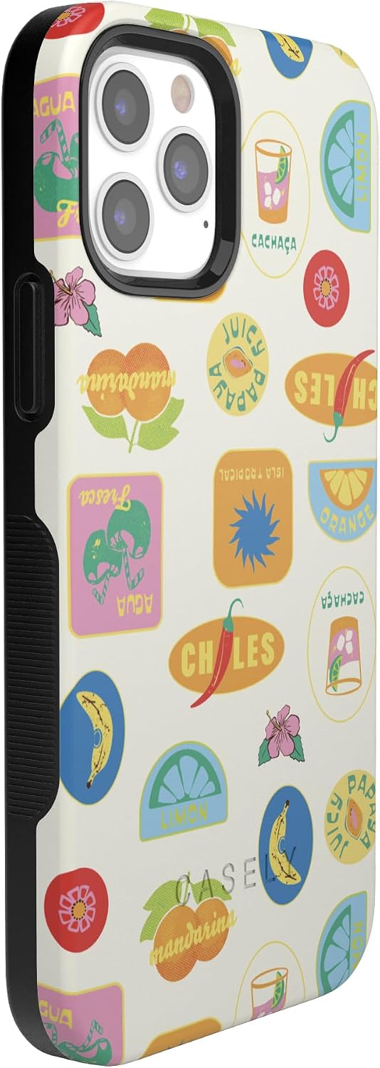 Casely iPhone 12 Pro Max Case | Stuck in Paradise | Dippin' Daisy's Tropical Vacation Case | Compatible with MagSafe | Bold Protective Case Design, B-DD3N-MS