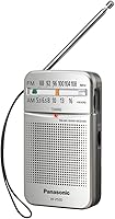 Panasonic RF-P50D Pocket AM/FM Portable Radio - Digital Tuner, Bright LED Dial, Clear Sound for Camping & Emergencies