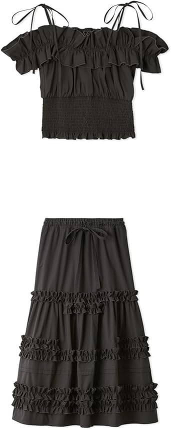 2wayデコルテフリルトップス LILY BROWN｜2wayデコルテフリルトップス | Rakuten Fashion