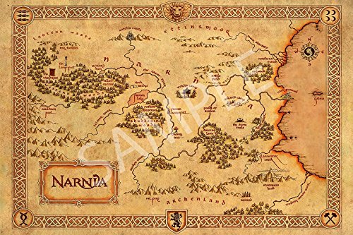 Best Print Store - The Chronicles of Narnia, Narnia Map Poster (11x17 inches)