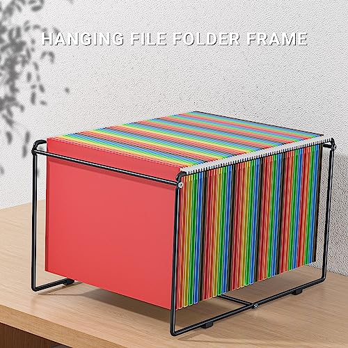 Nova moldura de pasta de arquivos suspensa/tamanho legal, organizador de arquivos, suporte de pastas