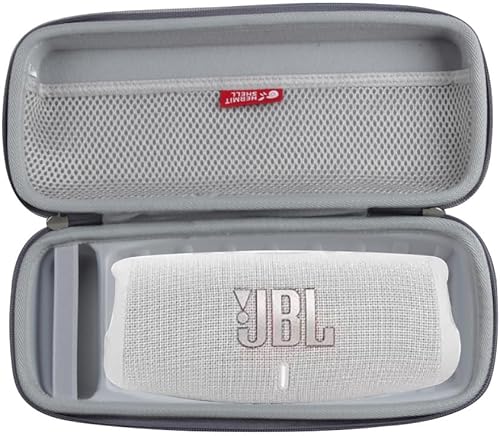 Hermitshell Funda de viaje para JBL Charge 4JBL Charge 5 Altavoz Bluetooth inalámbrico portátil impermeable (gris)