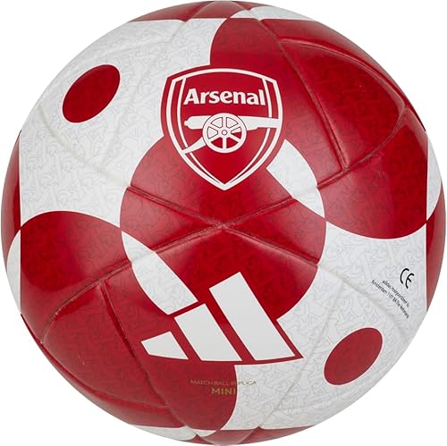 Adidas Unisex-Adult Arsenal FC Home Mini Soccer Ball, White/Better Scarlet/Team Power Red, 1