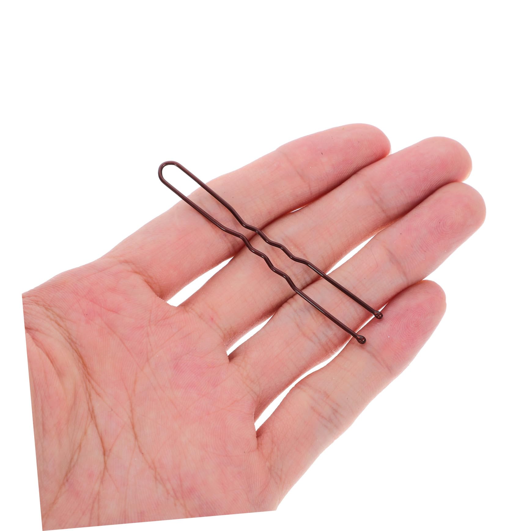 WOONEKY 600 piezas Horquillas u Metal con Caja de Almacenamiento Horquillas Francesas Onduladas para Mujer Pasadores para Peinados de Moño y Recogidos Accesorios Portátiles para Cabello